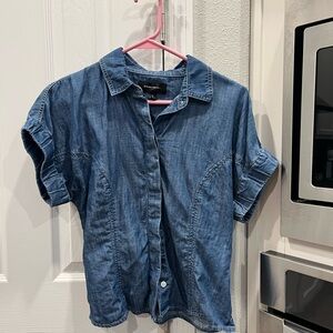 Blue Denim Short Sleeve Shirt